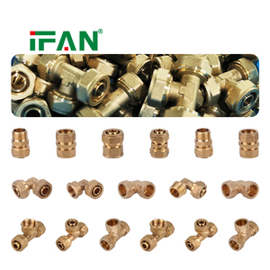 IFAN Chine Fabricants Accessoires de plomberie PEX de haute qualité Raccords à compression en laiton pour tuyaux multicouches <span class=keywords><strong>Raccord</strong></span> Pex en laiton - Product Image 3