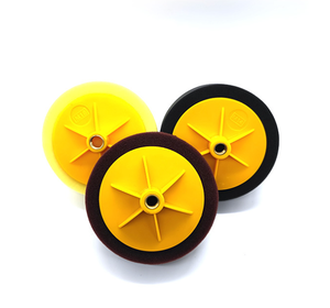 กลมสีที่แตกต่างกันความหนาแน่นสูงยางแวกซ์ฟองน้ำ Applicator ด้วยโฟม PU - Product Image 4