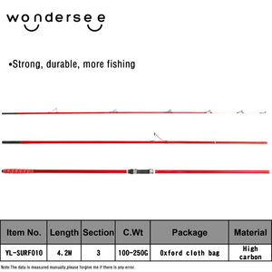 Wondersee OEM/ODM usine haute teneur en carbone <span class=keywords><strong>daiwa</strong></span> leurre d'eau salée surf et moulinet de coulée <span class=keywords><strong>canne</strong></span> de surf de pêche - Product Image 4