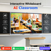 Whale Screens 55 65 75 85 86 98 110 İnç İnteraktif Düz Panel 4k Lcd Dijital İnteraktif Akıllı Tahtalar Okullar İçin Öğretim Amaçlı