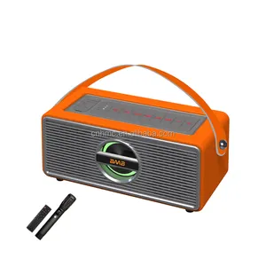 BB-3333 vente chaude professionnel double 3 pouces karaoké stéréo DJ haut-parleur en bois haut-parleur boîte grand système Audio pour la maison