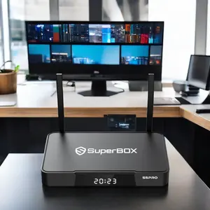 Официальный IPTV Superbox S5 Pro лучший Android 12 Android TV Box декодер четырехъядерный двухдиапазонный Wi-Fi умный медиаплеер США Америка