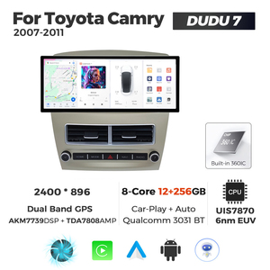 Reproductor Multimedia para Auto MEKEDE DUDU7 con Car-play, Android 13, 2400*896 2K, Pantalla de 12.3 Pulgadas, Radio, GPS, 4G LTE para Toyota Camry 2006-2011 - Product Image 1