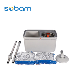 Sobam bán buôn đa chức năng 360 độ xoay ma thuật tự rửa Spin lau và xô thiết lập trong màu hồng - Product Image 3