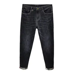 100% fesyen jeans denim mentah berorientasi ekspor dengan celana denim kurang