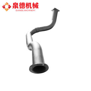 Tuyau d'échappement compatible Sany Heavy Industry à double essieu, modèle A820607000218, 4 courbures pour camions malaxeurs à béton, pièce d'origine - Product Image 4