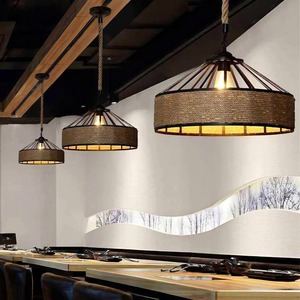 Lampada a sospensione in Rattan Vintage Boho Rattan lampada a sospensione <span class=keywords><strong>paralume</strong></span> per sala da pranzo soggiorno camera da letto corridoio cucina isola - Product Image 5