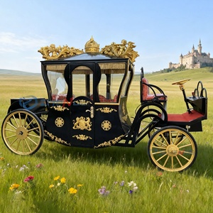 Carruaje Real con Cuatro Ruedas para Bodas o Parques de Aventuras, Material de Acero Resistente - Product Image 1