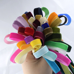 Nastro in Velluto di Nylon Colorato Personalizzato con Basso MOQ di 500 Iarde per Accessori d'Abbigliamento - Product Image 2