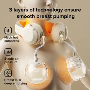 2024 Fimillaデザインハンズフリーダブル電動ウェアラブル搾乳器母親用ポータブル搾乳器