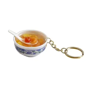 4cm simulation food crafts pendant miniature mini Chinese style snack play key chain school bag pendant