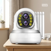Caméra IP WiFi intelligente TUYA PTZ 1080P HD CMOS pour la sécurité intérieure avec audio bidirectionnel, vision nocturne, stockage sur carte TF et cloud