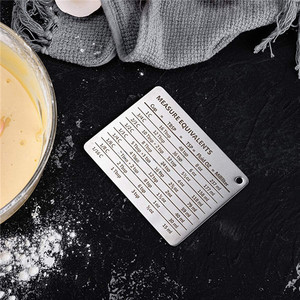 Chuyên nghiệp đo lường chuyển đổi biểu đồ tủ lạnh nam châm trong 18/8 thép không gỉ nhà bếp chuyển đổi biểu đồ - Product Image 4