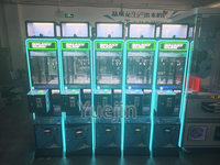 Machine d'arcade grue à mini-pinces de haute qualité, à monnayeur, pour centres commerciaux, en anglais