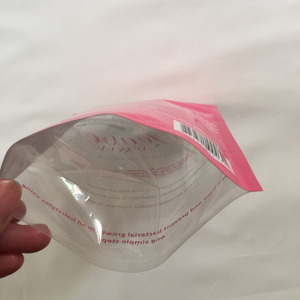 Tùy chỉnh phía trước rõ ràng trở lại lá đứng lên túi nhựa Ziplock tóc mở rộng dây kéo túi - Product Image 6