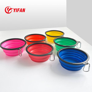 <span class=keywords><strong>Chien</strong></span> et chat bol pliant animal de compagnie silicone voyage extérieur portable crochet eau potable alimentation <span class=keywords><strong>anti</strong></span>-suffocation bol de nourriture lente - Product Image 4