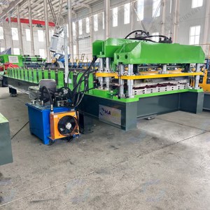 Machine de formage de rouleaux de tuiles en acier coloré Hauan Machinery, largeur d'alimentation 1250 mm, épaisseur 0,8-1,2 mm pour la toiture - Product Image 3
