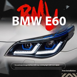 Conjunto de Faros Delanteros de Alta Calidad para Serie 5 03-10, Nuevos M3 con Luces Diurnas y Señales de Giro Modificadas, Lente LED Blanca de 12V/24V 6000k - Product Image 2