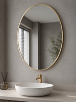 Miroir intelligent moderne pour salle de bain avec interrupteur tactile, anti-buée, miroir de maquillage LED à intensité réglable 3000K-6000K, éclairage ajustable pour hôtel