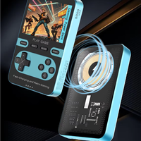 2-in-1 Magnetische Kabellose Powerbank mit Retro-Spielekonsole 5000mAh Typ-C-Ladung MP3-Player für Tägliches Gaming