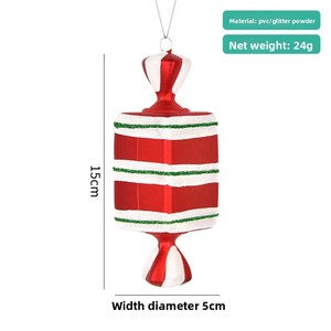 Damai Christmas Red and White Candy Shaped Christmas <b>Tree</b> Ornaments Set for 2025 Christmas Festival Luxury Party Supplies - Product Image 6