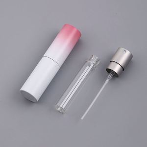 Custom Printed Logo Empty 8Ml Luxury Travel Refillable Aluminum Glass Twist Gradient Color Portable Pump Sprayer <b>Perfume</b> - Product Image 1