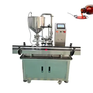 Automatic Piston Pump Single Head Bottle Cream Oi Detergent Soap Juice Oral Liquid Packing Filling Machine