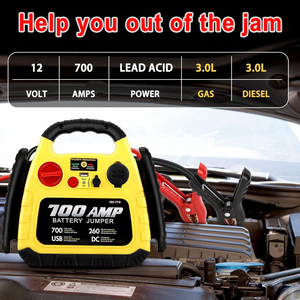 700A пиковый Ампер Портативный пусковой аккумулятор бустер Перемычка кабели Мини-Прыжок коробка для 12 В автомобилей седанов с USB-портом светодиод - Product Image 2