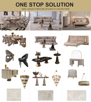 Ensemble de canapés en tissu minimaliste italien de luxe moderne, canapé incurvé crème premium avec pieds en métal doré pour salon de villa haut de gamme