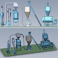 Machine à granulés d'aliments pour animaux et volailles, capacité 1-5 tonnes par heure, prix usine, 380V, garantie 2 ans, pour la transformation du bétail