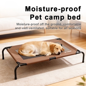 <span class=keywords><strong>Lit</strong></span> <span class=keywords><strong>de</strong></span> camping pour animaux <span class=keywords><strong>de</strong></span> compagnie pliable, amovible, lavable, respirant, surélevé pour chiens et chats, en fer solide et en plastique - Product Image 2