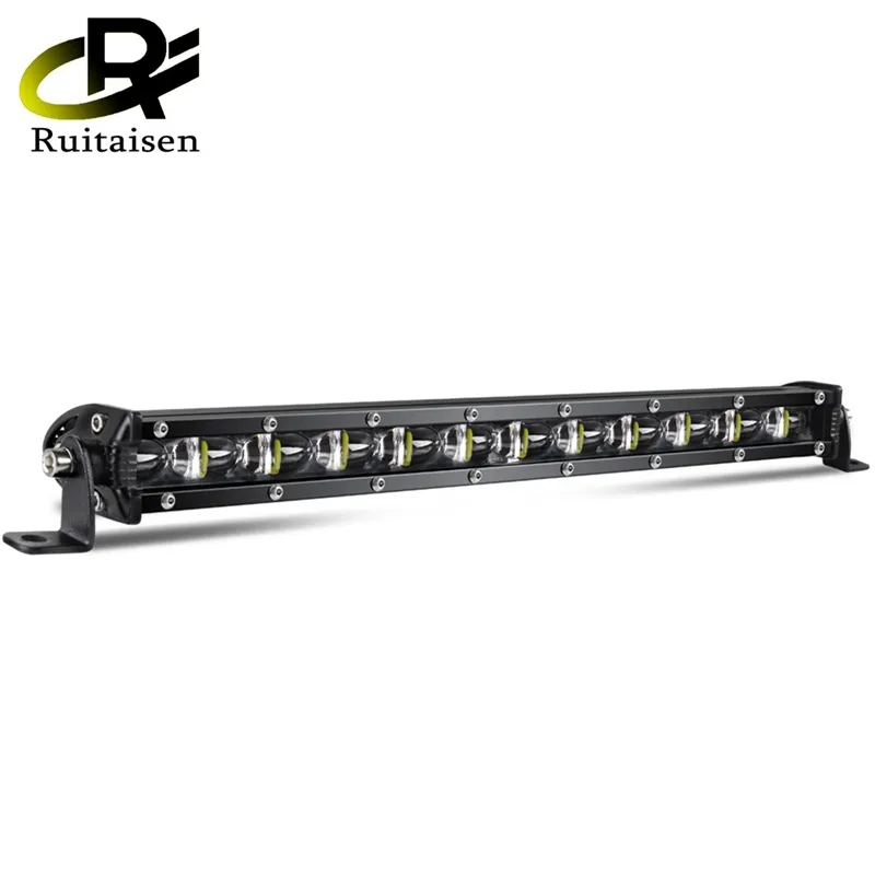 Barra de luz LED todoterreno de 7/12/22/20 pulgadas, haz puntual, luces de trabajo para camiones, barra Led, lámpara antiniebla para 4WD ATV, remolque, accesorios para coches