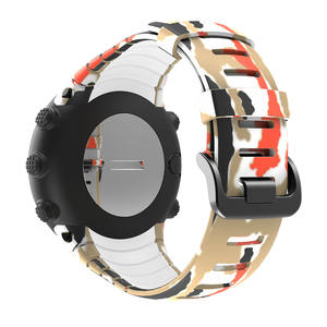 Bandas de repuesto de goma deportiva, pulsera, cierre de Metal, <span class=keywords><strong>correa</strong></span> de muñeca para <span class=keywords><strong>Suunto</strong></span> <span class=keywords><strong>Core</strong></span> Camo, <span class=keywords><strong>correa</strong></span> de <span class=keywords><strong>reloj</strong></span> de silicona impresa - Product Image 3