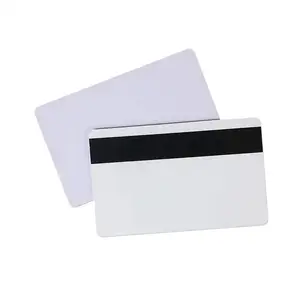 Çin üretim boyutu CR80 yazdırılabilir plastik beyaz boş mürekkep püskürtmeli PVC kart