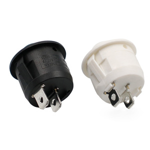 Interruptor Basculante Redondo de 2 Pines KCD1-105, Interruptor de Encendido/Apagado, Rojo y Negro - Product Image 6