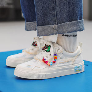 Zapatos de Lona de Diseño que Cambia de Color, Estilo Pareja, Primavera 2026, Calzado Casual de Moda, Cómodo, con Cordones, para Caminar - Product Image 2
