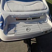 Plateforme de bain intégrée pour bateau Crownline 225 260EX 220EX 240LS 2005, revêtement de pont en mousse EVA imitation teck, style SeaDek MarineMat, auto-adhésif