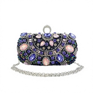 Diamond Rhinestone Chain Strap <b>Clutch</b> Purse for Women Luxury Evening Party <b>Wedding</b> Handbag - Product Image 2