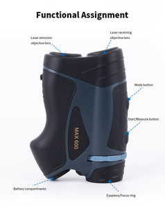 600 मीटर गोल्फ लेजर रेंज फाइंडर के साथ कोण फ़ंक्शन 6x मैग्नेफिकेशन एलसीडी डिस्प्ले - Product Image 5