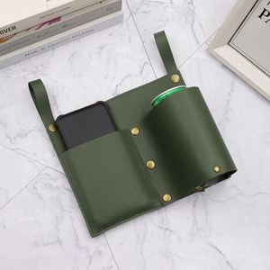Porte-gobelet extérieur en cuir PU gaufré pour chaise de camping, pour bouteille d'eau et rangement de téléphone, fixation facile - Product Image 4