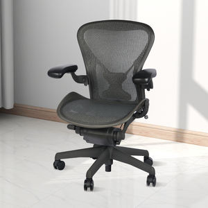 เก้าอี้สำนักงานผู้บริหารหมุนได้สะดวกสบายเก้าอี้สำนักงานแบบมืออาชีพหรูหราเก้าอี้ที่ออกแบบตามหลักสรีรศาสตร์หุ้มด้วยตาข่ายไนลอนสีดำ - Product Image 6