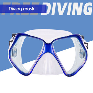 Masque de plongée à double lentille en verre trempé étanche pour la plongée avec tuba, sports nautiques pour adultes, PVC - Product Image 4