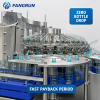 Machine de remplissage et de bouchage automatique clé en main à haut rendement pour bouteilles d'eau potable pure en PET et en verre