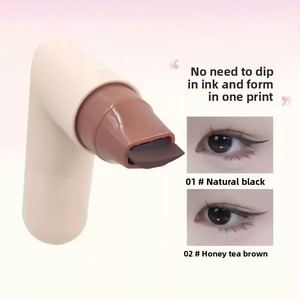 Eyeliner <span class=keywords><strong>tampon</strong></span> double embout végétalien, imperméable, lisse, 2 couleurs, épais, pour maquillage léger, vente en gros - Product Image 6