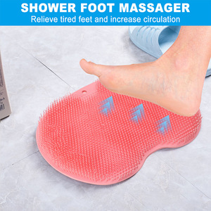 Shower Foot Scrubber Thickened Silicone 30x23x3cm For Foot Massage Bathing Back Rubs - Product Image 4