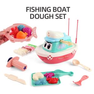 CVA وصل حديثًا قارب صيد طقم عجينة القمح مع قوالب مختلفة 10 ألوان عجينة و 38 إكسسوارات للأطفال - Product Image 2