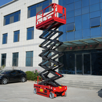 Plateforme élévatrice à ciseaux autopropulsée 10m 8m 12m, plateforme élévatrice à ciseaux hydraulique électrique mobile, plateforme de travail en hauteur mobile