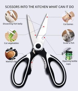 Multifunction Stainless Steel Kitchen Scissors Smooth Edge DIY Grade <b>Poultry</b> Seafood Crab Cut Kitchen <b>Shears</b> Cheap Option - Product Image 3