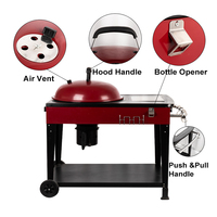 Machine à barbecue de luxe multifonctionnelle, four à barbecue portable, barbecue d'extérieur au charbon de bois pour la maison, le jardin et les fêtes