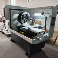 Tour automatique de correction de la distorsion des jantes métalliques avec moteur intégré |   Machine de réparation de roues avec garantie d'un an